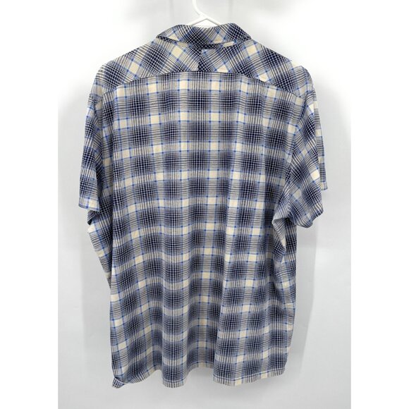 J Lindeberg Polo Shirt Mens XXL Blue Plaid - Picture 6 of 7